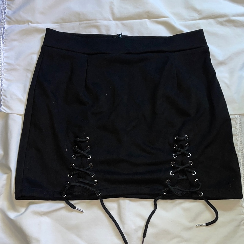 Black Velvet Skirt